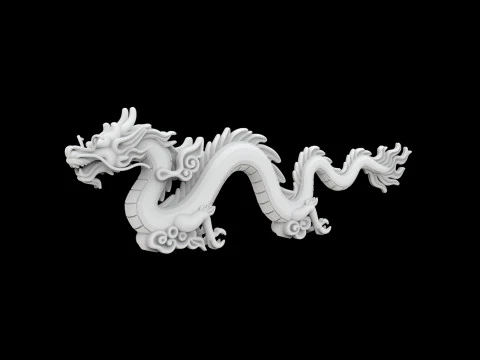 Serpent Sky Dragon 3D Print Model