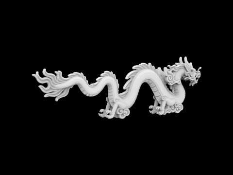 Serpent Sky Dragon 3D Принт Модель