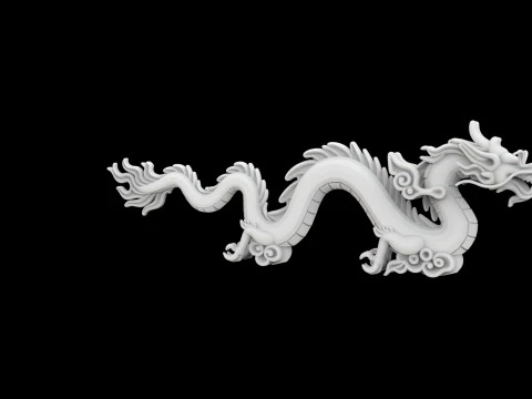 Serpent Sky Dragon 3D Print Model