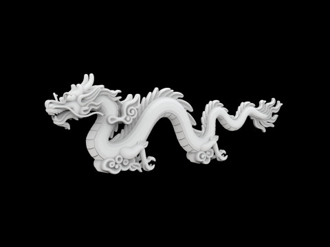 Serpent Sky Dragon 3D Принт Модель