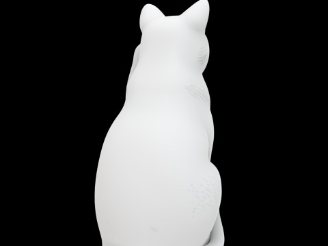 Waving Cat Statue 3D 打印模型