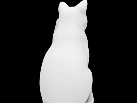 Waving Cat Statue 3D Print Model