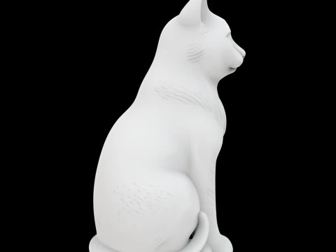 Waving Cat Statue 3D Print Model