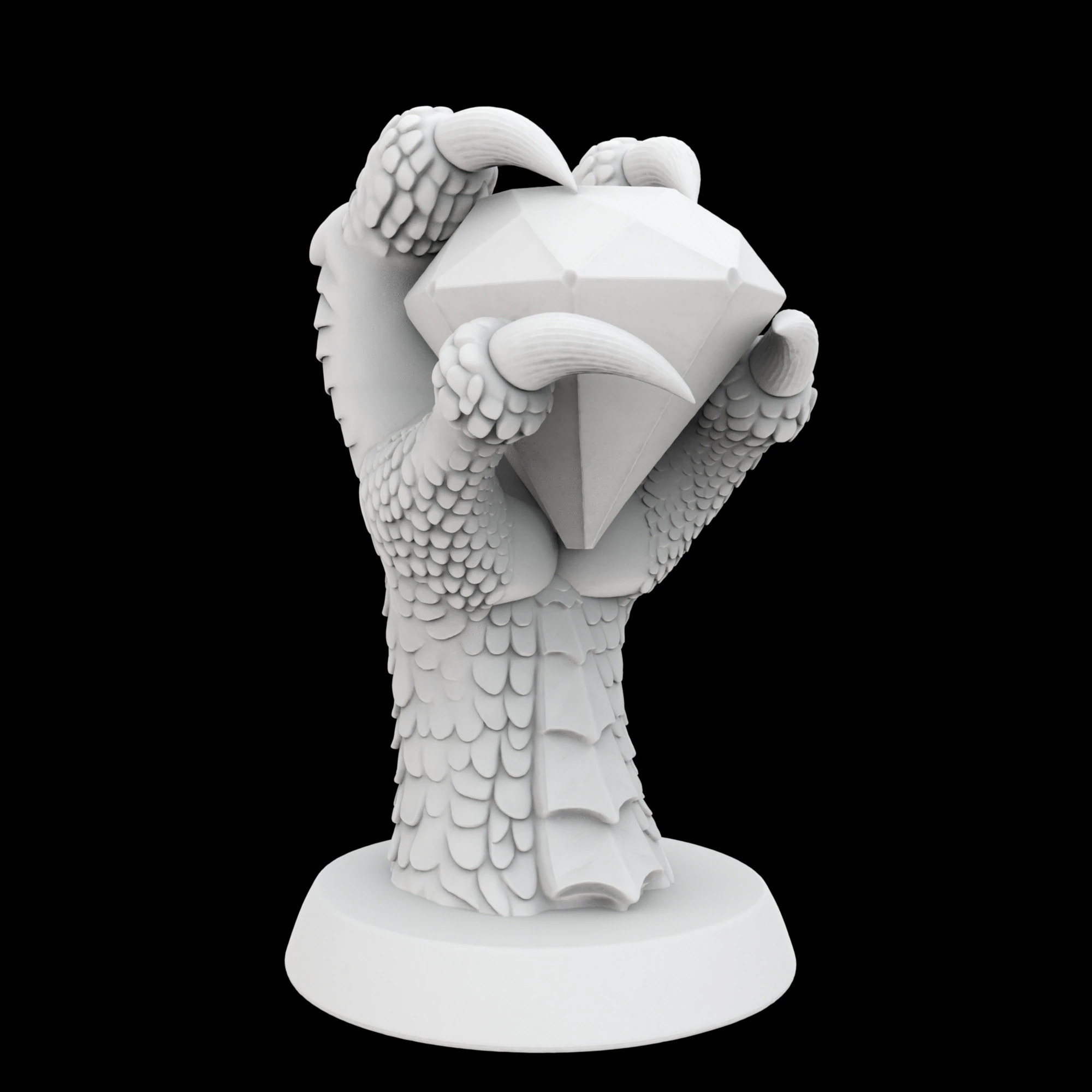 Dragon Claw Hollow Storage box 3D Print Model .c4d .max .obj .3ds .fbx .stl .blend 