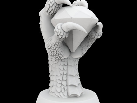 Dragon Claw Hollow Storage box 3D Print Model