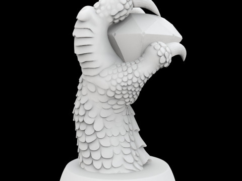 Dragon Claw Hollow Storage box 3D 打印模型