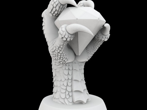 Dragon Claw Hollow Storage box 3D 打印模型