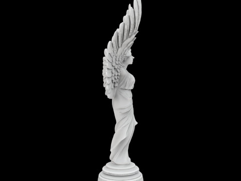 CElegant Angel Wings Rising Sculpture 3D Baskı Modeli