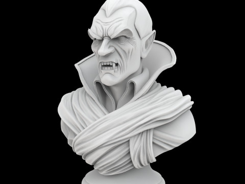 Gothic Vampire Bust Modello di stampa 3D