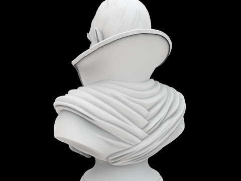 Gothic Vampire Bust Modello di stampa 3D