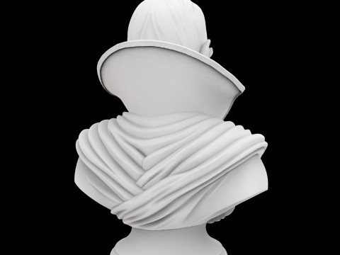 Gothic Vampire Bust Modello di stampa 3D