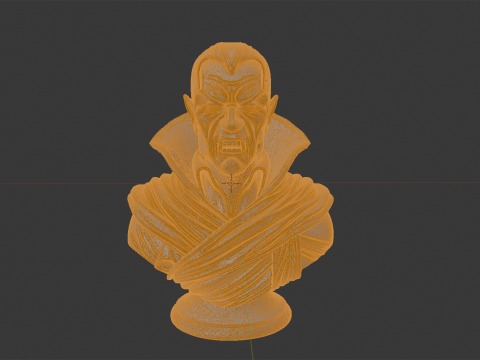 Gothic Vampire Bust Modello di stampa 3D