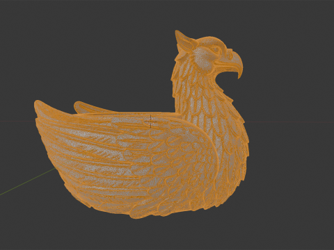 Mythical Griffin Planter Decorative 3D Print Model