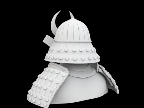 Samurai Warrior Bust 3D 打印模型