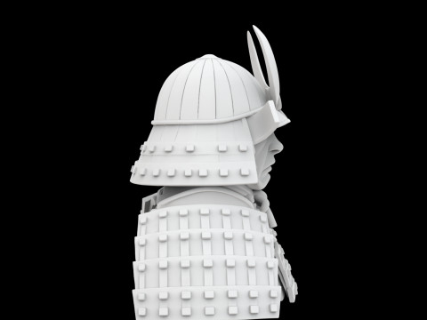 Samurai Warrior Bust 3D 打印模型