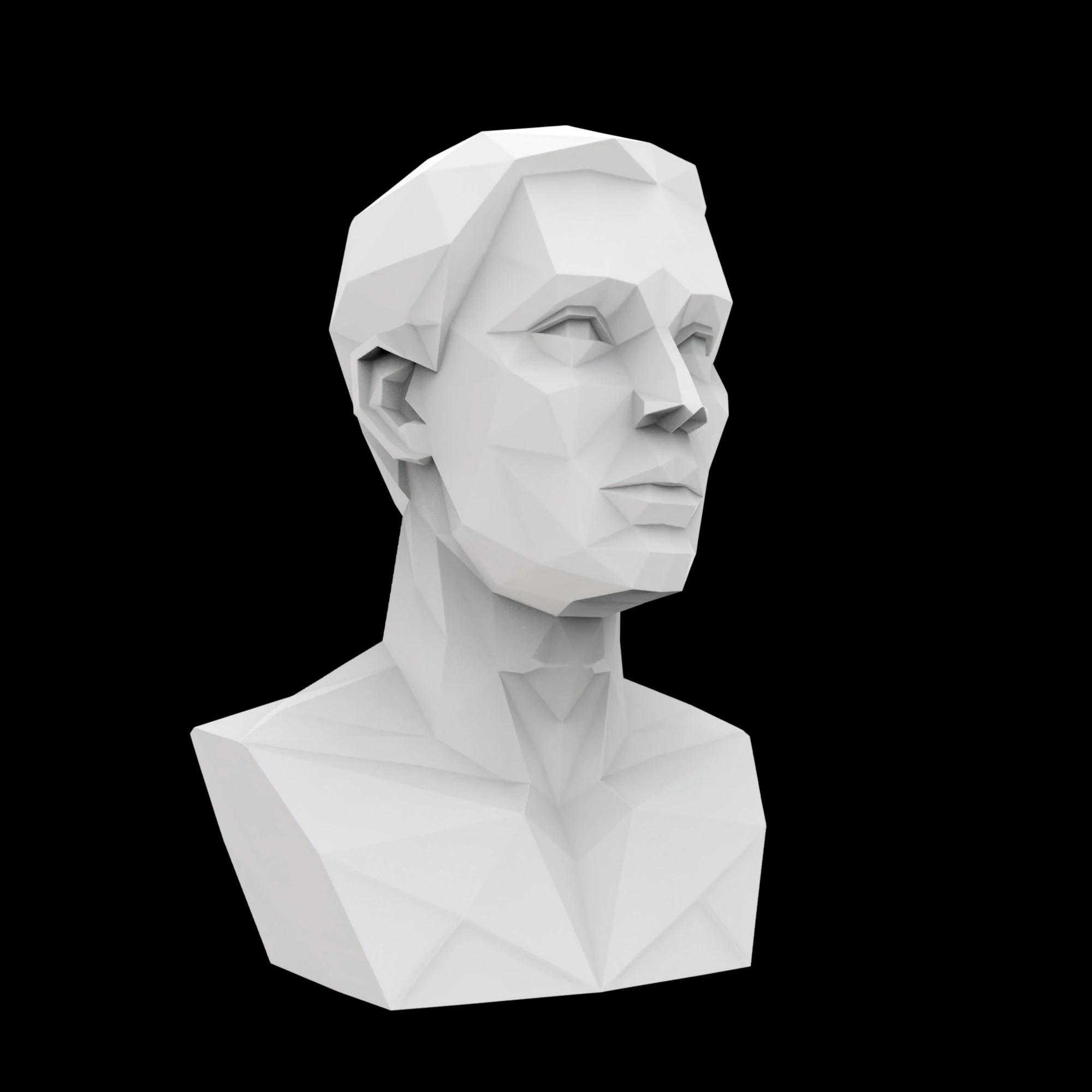 Cubist Bust 3D Printable Model 3D Print Model .c4d .max .obj .3ds .fbx .stl .blend 