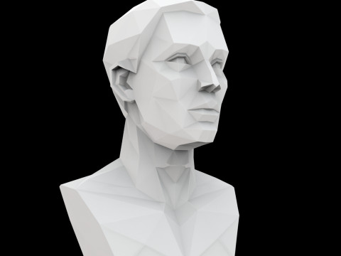Cubist Bust 3D Printable Model Modelo de impresión 3D