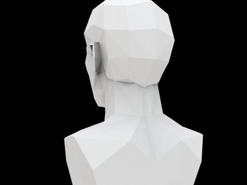 Cubist Bust 3D Printable Model Modello di stampa 3D