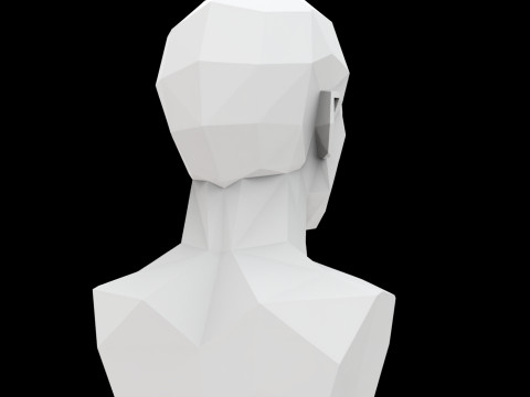 Cubist Bust 3D Printable Model Modello di stampa 3D