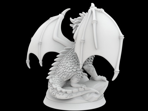 Dragon Hatchling Tabletop Gaming 3D Printable Model Modelo de Impressão 3D