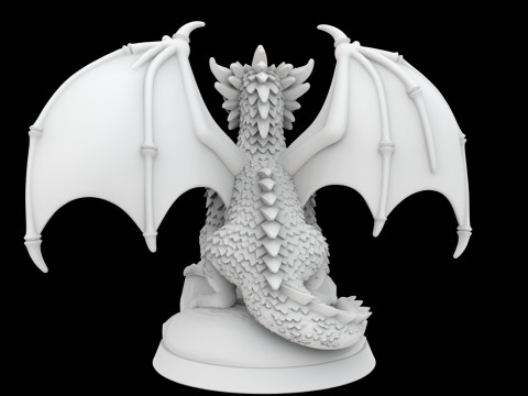 Dragon Hatchling Tabletop Gaming 3D Printable Model 3Dプリントモデル