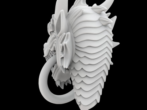 Dragon Head Door Knocker 3D Printable Mode Modelo de impresión 3D
