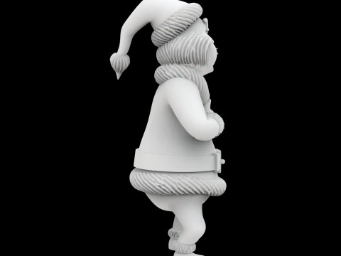 Grinch Santa Outfit Figurine 3D Printable Model 3D Print Model