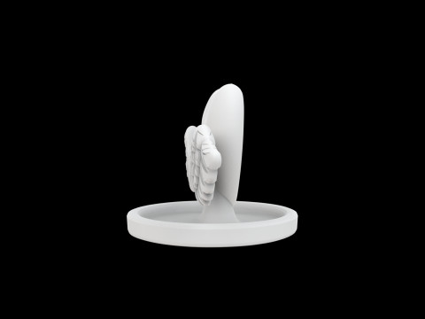Heart with Wings Ring Holder 3D प्रिंट मॉडल