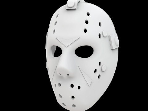 Horror Hockey Mask 3D Printable Model- 3Dプリントモデル