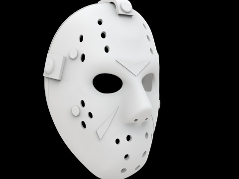 Horror Hockey Mask 3D Printable Model- 3Dプリントモデル