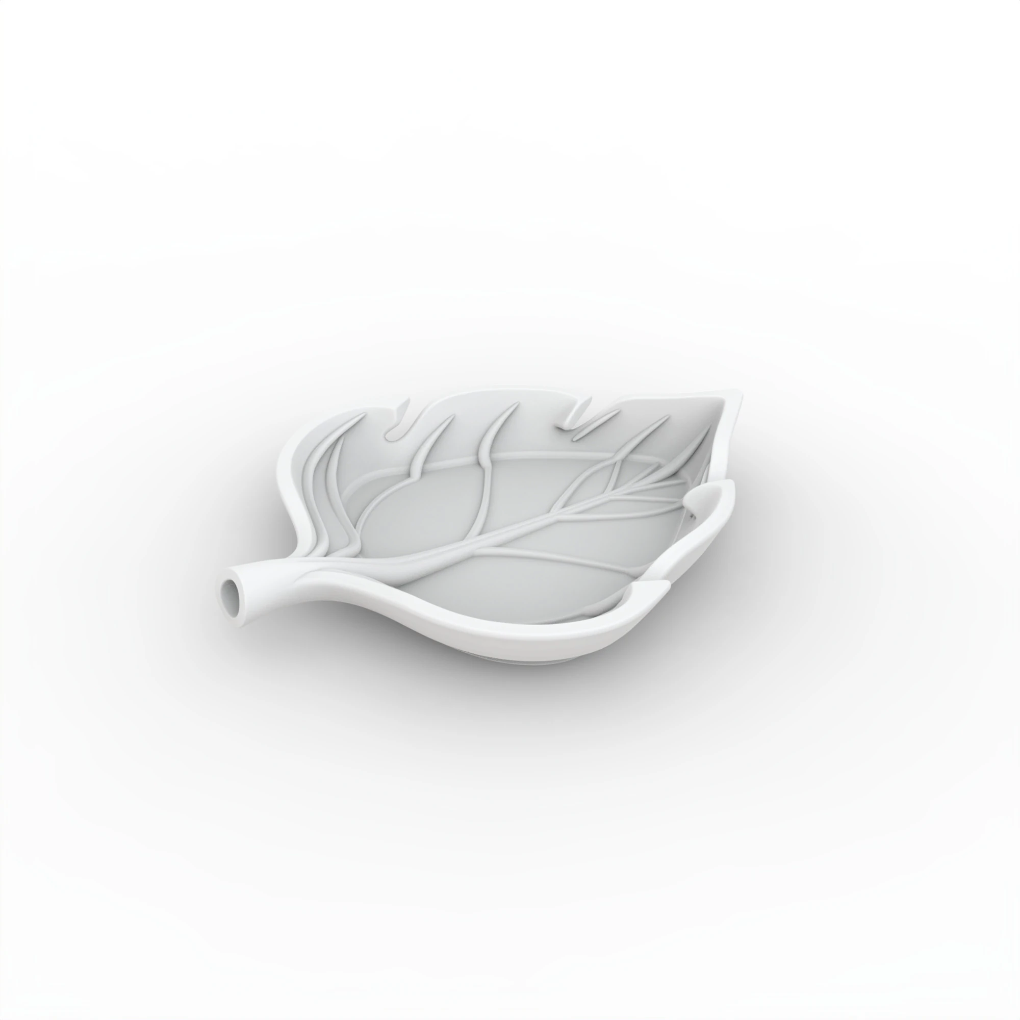 Abstract Leaf Tray 3D Printable Mode 3D Print Model .c4d .max .obj .3ds .fbx .stl .blend 