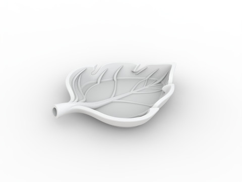 Abstract Leaf Tray 3D Printable Mode 3D Принт Модель