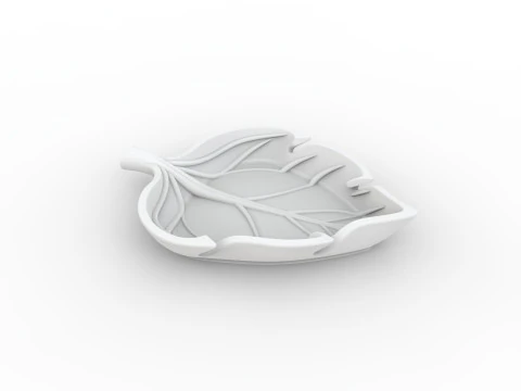 Abstract Leaf Tray 3D Printable Mode 3D Print Model