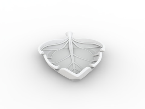 Abstract Leaf Tray 3D Printable Mode 3D Druckmodell