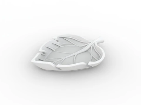 Abstract Leaf Tray 3D Printable Mode 3D Print Model