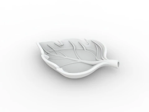 Abstract Leaf Tray 3D Printable Mode 3D Print Model
