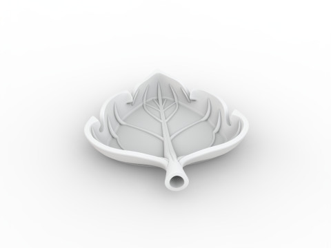 Abstract Leaf Tray 3D Printable Mode 3D Druckmodell