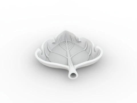 Abstract Leaf Tray 3D Printable Mode 3D Print Model