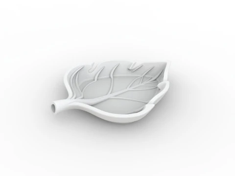 Abstract Leaf Tray 3D Printable Mode 3D Print Model