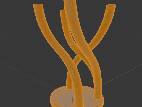 Abstract Planter Stand 3D Printable Model 3Dプリントモデル
