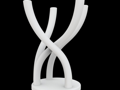 Abstract Planter Stand 3D Printable Model 3Dプリントモデル