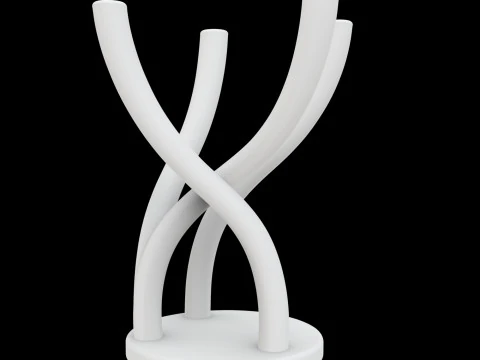 Abstract Planter Stand 3D Printable Model 3D Print Model