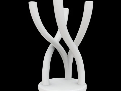 Abstract Planter Stand 3D Printable Model 3D Print Model