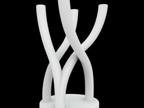 Abstract Planter Stand 3D Printable Model 3Dプリントモデル