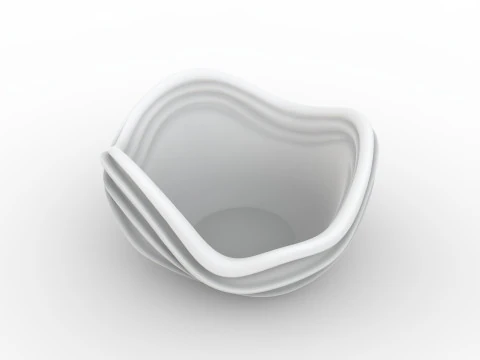 Abstract Wave Bowl 3D Printable Model- 3D Print Model