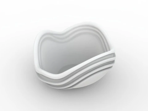Abstract Wave Bowl 3D Printable Model- 3D Print Model
