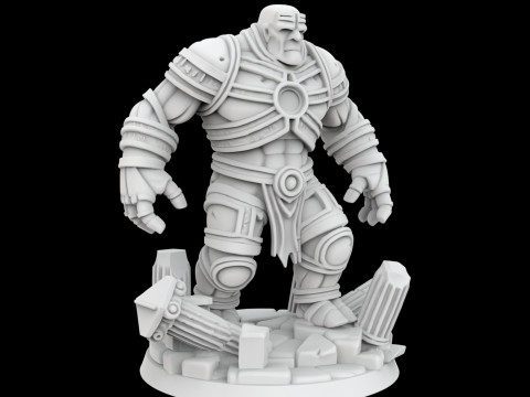 Ancient Golem Guardian 3D Printable Miniature 3D प्रिंट मॉडल