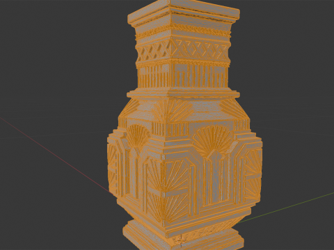Art Deco Vase 3D Printable Model 3D Print Model