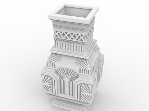 Art Deco Vase 3D Printable Model 3D Print Model