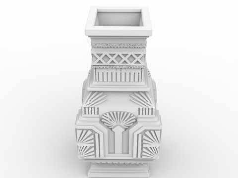 Art Deco Vase 3D Printable Model 3D Print Model